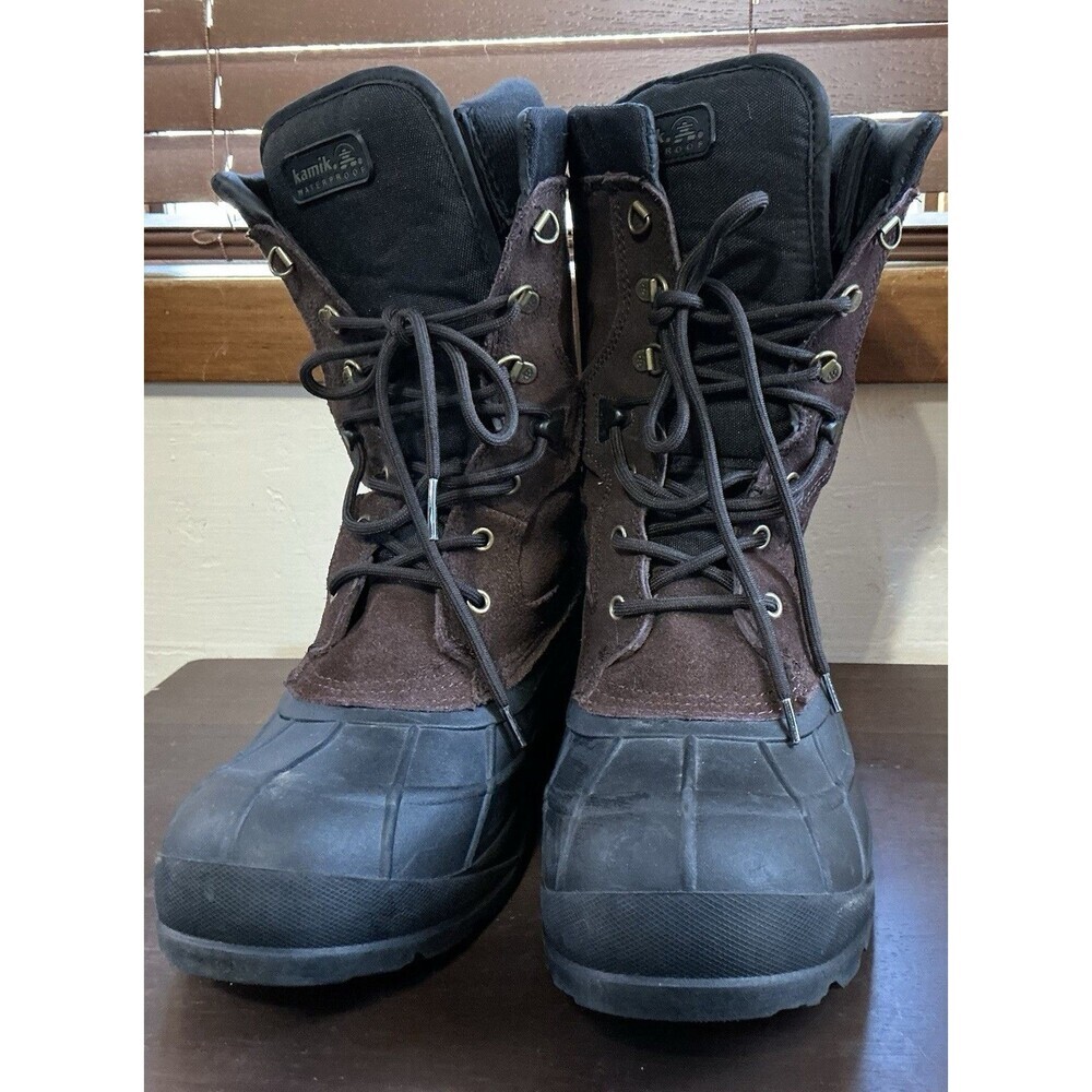 Kamik Nation Plus waterproof winter boots in dark brown Size 12.5 - Picture 5 of 8